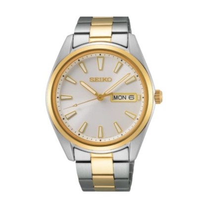 SEIKO SUR446P1 DAY/DATE FUNCTION STAINLESS STEEL STRAP MEN WATCH